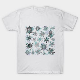 Christmas snow art. T-Shirt